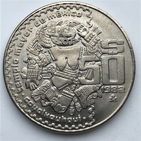 moneda de 50 pesos 1982